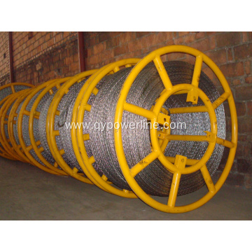 Anti twisting braided steel wire rope